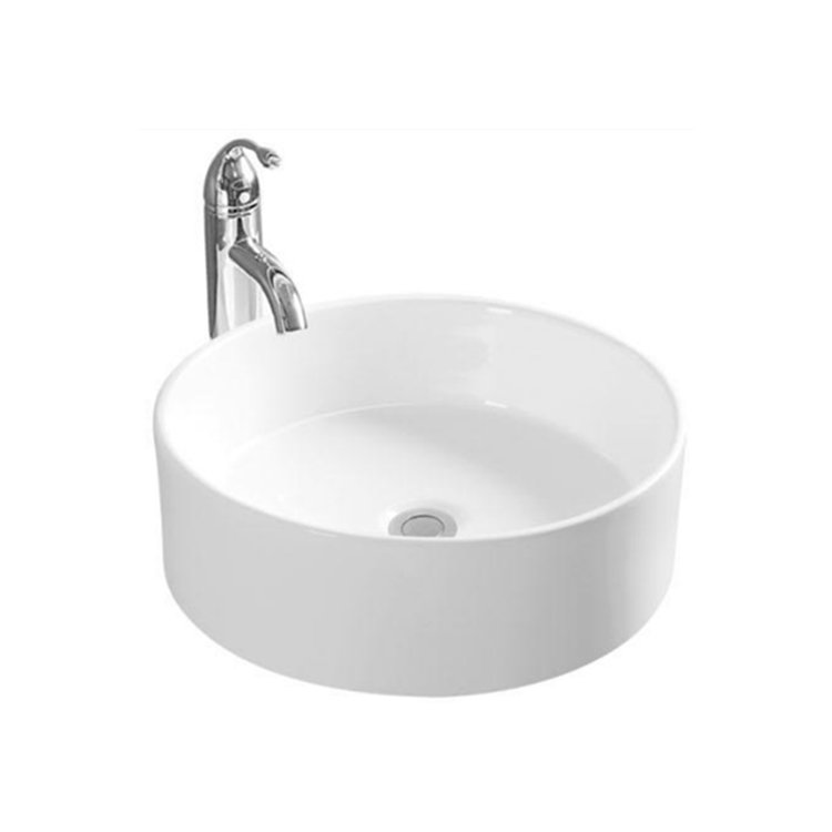 BeProducts BBLCI4602 Bacha de baño circular 46cm s/agujero monocomando